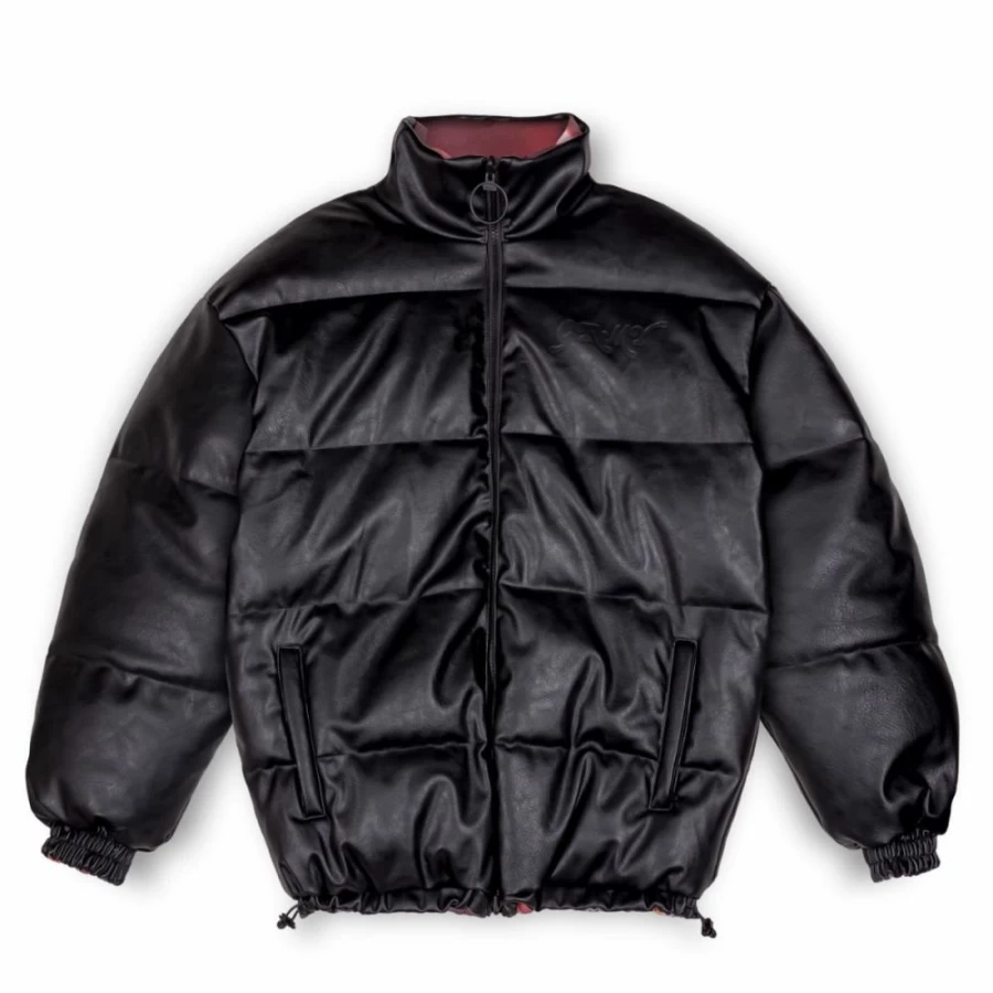Grimey Reversible Puffy Jacket "West Bound" - Black Winter Coat for Men & Women