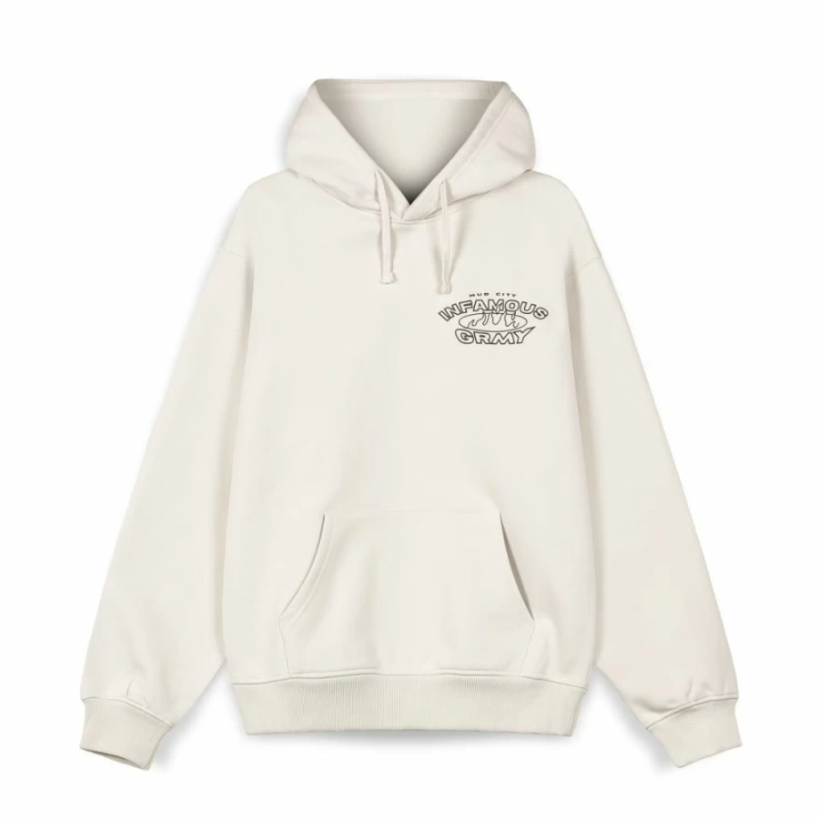 Grimey Madrid The Connoisseur Heavyweight Hoodie - White - Fall Winter 2023 Collection