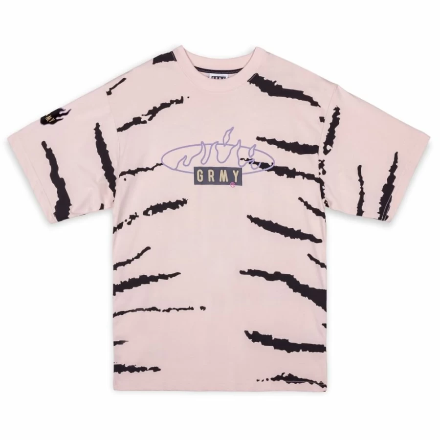 Grimey Cloven Tongues Oversized Print T-Shirt - Cream Summer 2023 Fashion Trendy Streetwear Tee