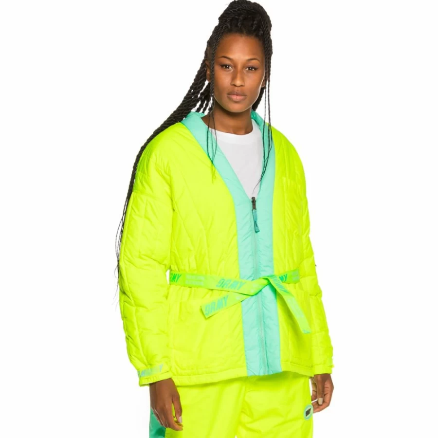 Grimey Fluor Yellow Mysterious Vibes Kimono Coat FW19 Streetwear