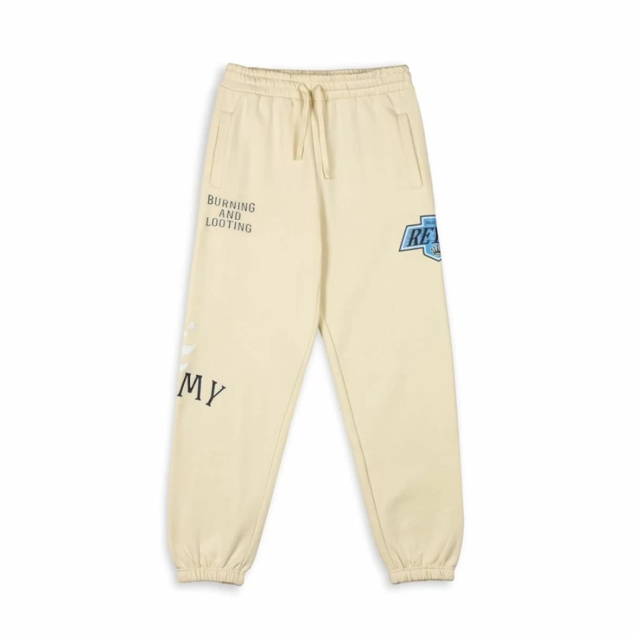 Grimey Panic Cream Sweatpants - SS24 Casual Streetwear Joggers