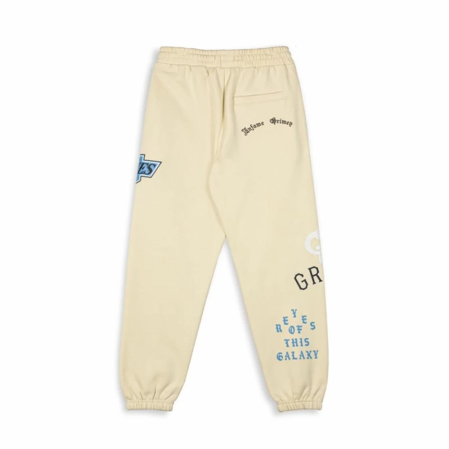Grimey Panic Cream Sweatpants - SS24 Casual Streetwear Joggers