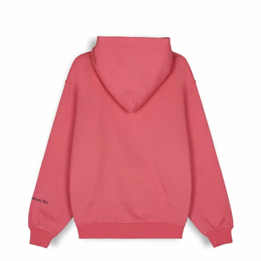 Grimey Snow Fox Hoodie - Coral Pullover Sweatshirt for Men & Women - Winter 2022 Collection