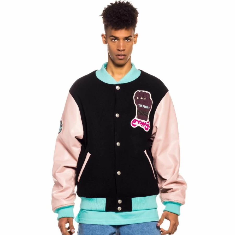 Grimey "Day Dreamer" Black Baseball Jacket - Spring 2022 Collection