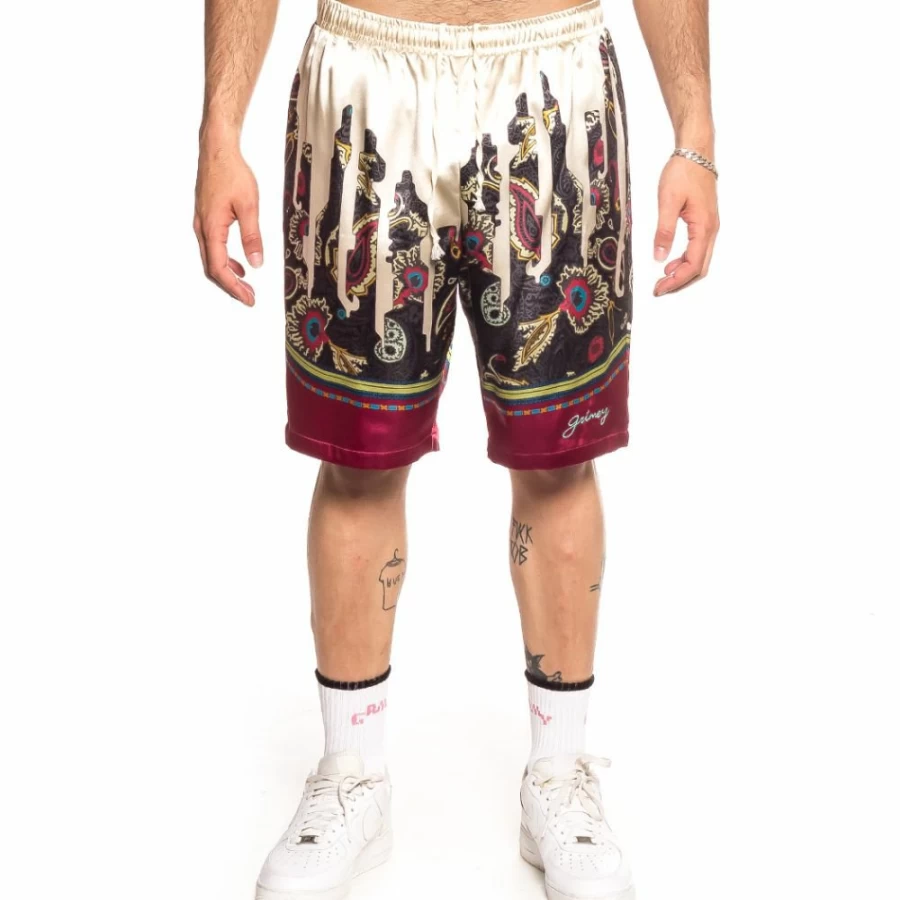 Grimey Hope Unseen All Over Print White Shorts - Summer 2021 Streetwear Casual Shorts for Men