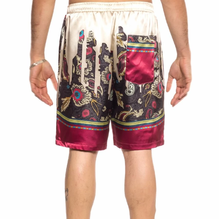 Grimey Hope Unseen All Over Print White Shorts - Summer 2021 Streetwear Casual Shorts for Men