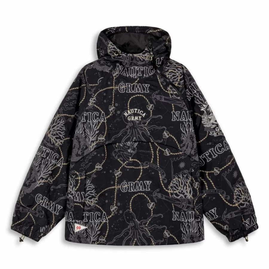 Grimey Mighty Harmonist Nautica X Grimey Black Jacket - SS24 Collection