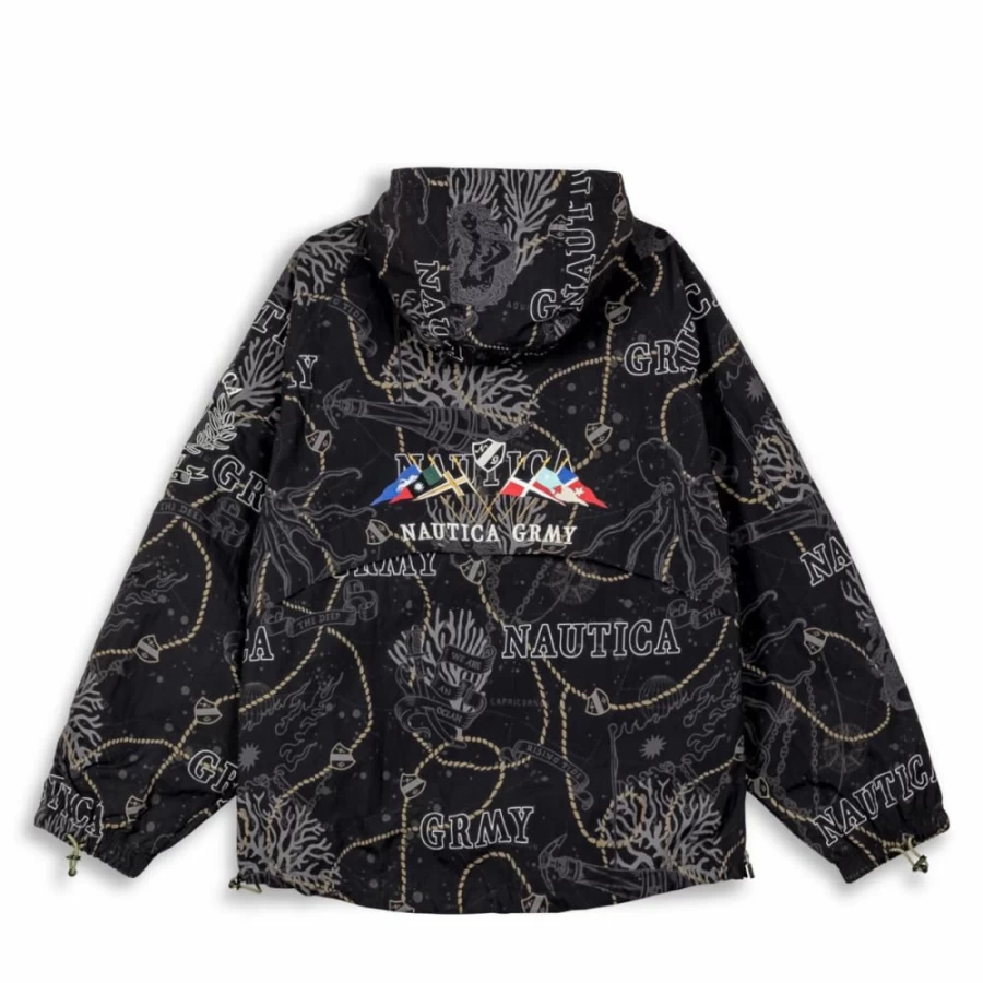 Grimey Mighty Harmonist Nautica X Grimey Black Jacket - SS24 Collection