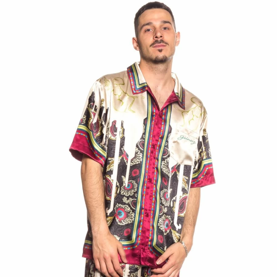 Grimey "Hope Unseen" White Button Up Shirt for Men - Summer 2021 Collection