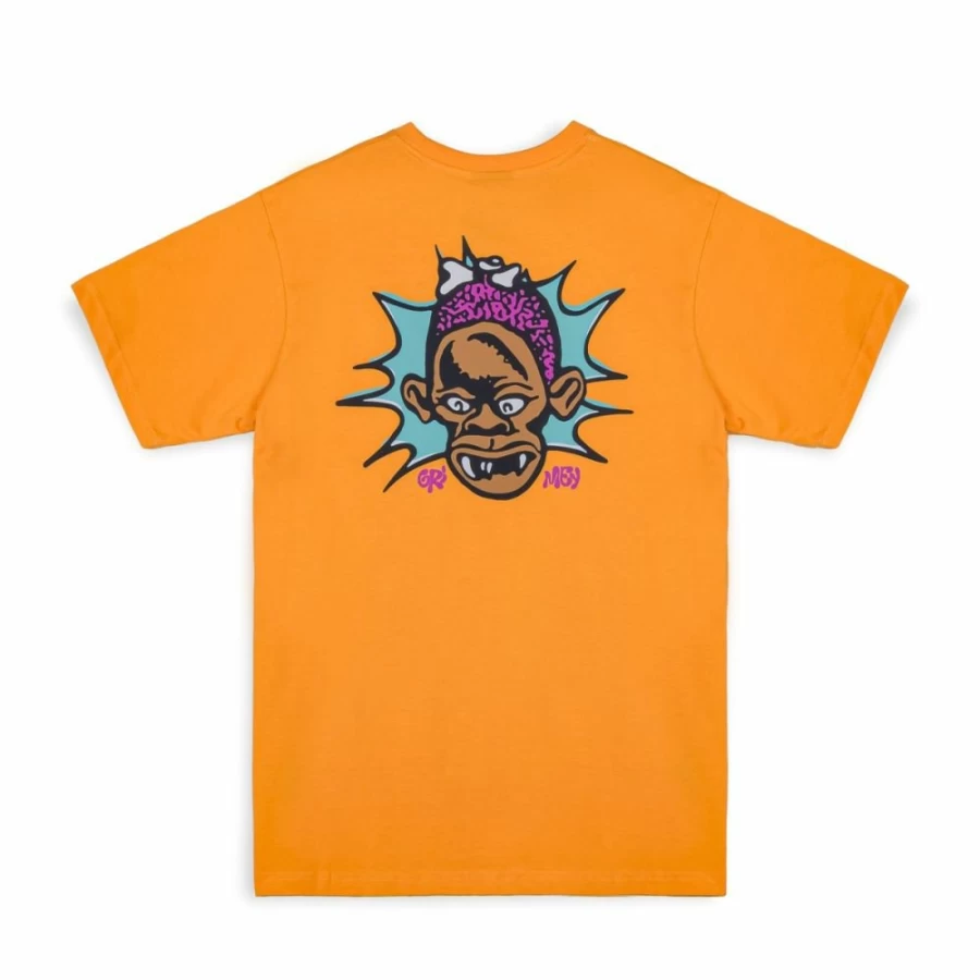 Grimey The Brute Force Regular Orange T-Shirt - Summer 2023 Collection - Casual Streetwear Tee