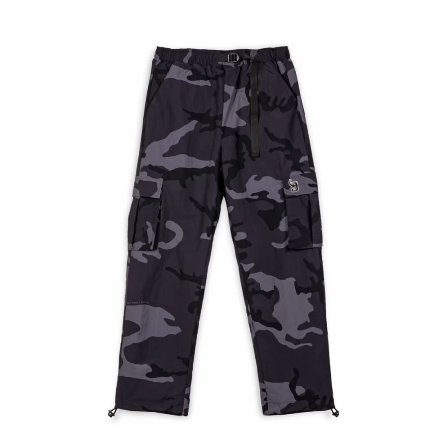 Grimey Black Tusker Temple All Over Print Pants - FW23 Streetwear Fashion
