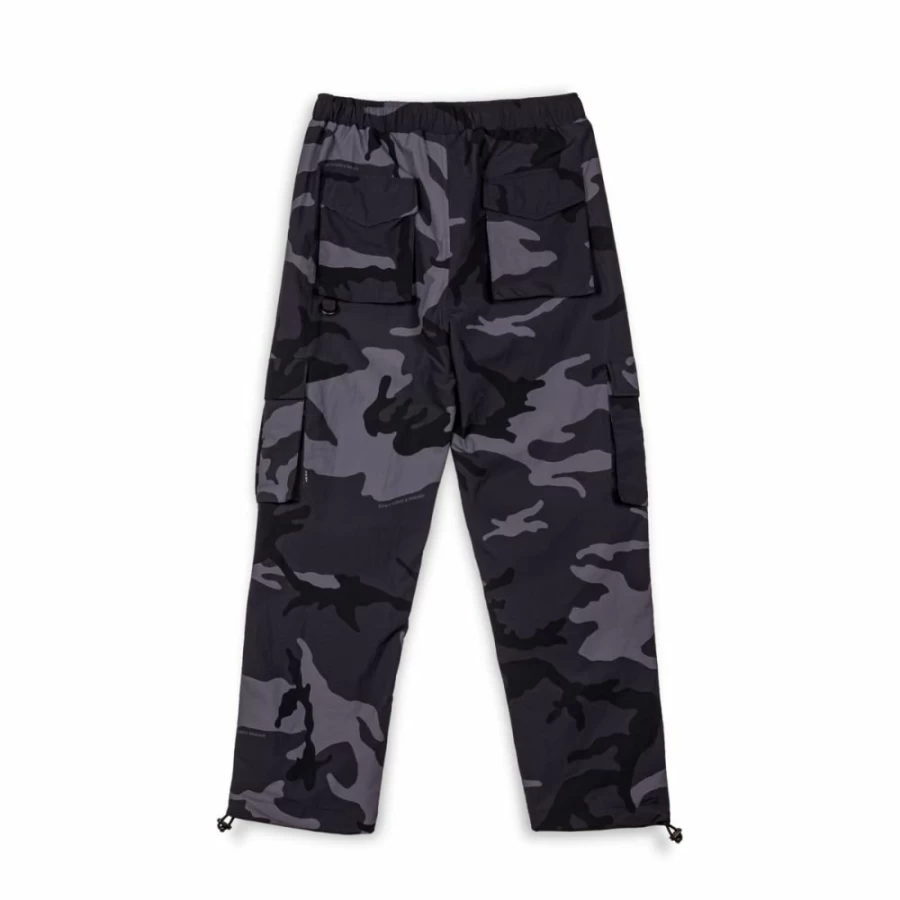 Grimey Black Tusker Temple All Over Print Pants - FW23 Streetwear Fashion