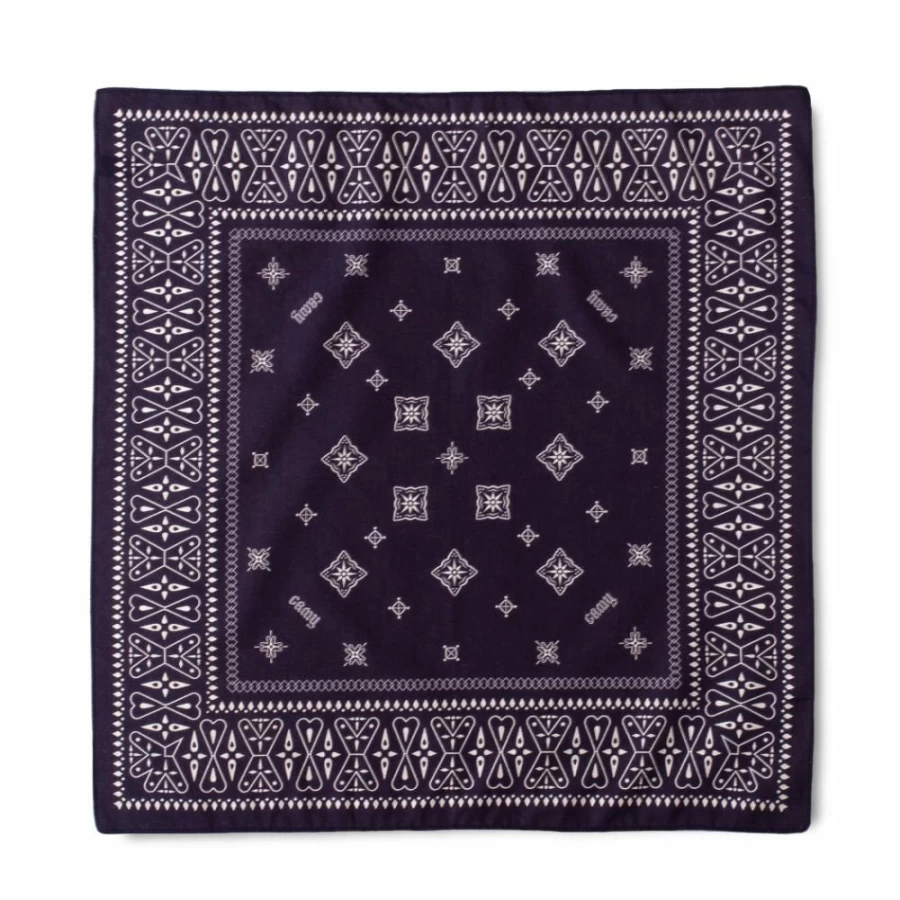 Grimey Navy Bandana - Carnitas Print SS20 Collection - Stylish Cotton Accessory for Men & Women