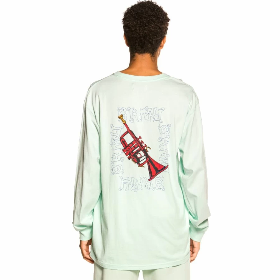 Grimey Jazz Thing Long Sleeve T-Shirt - Light Blue - Fall 2021 Collection