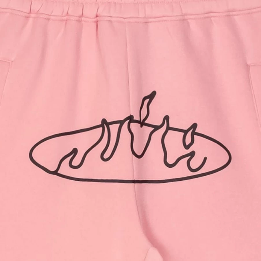 Grimey FW23 Pink Melted Stone Sweatpants - Trendy Streetwear Joggers