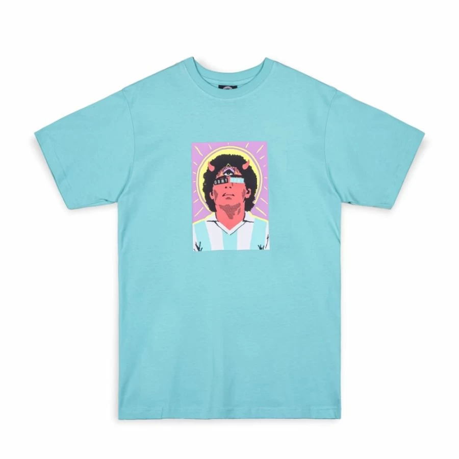 Grimey The Nihilism Regular Blue T-Shirt - Summer 2023 Collection - Casual Cotton Tee