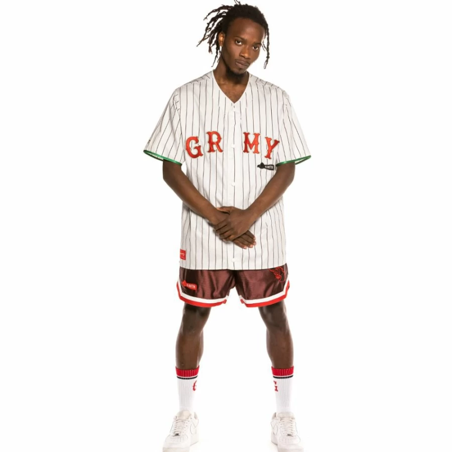 Grimey "The Loot - El Botin" White Baseball Jersey - Spring 2021 Collection
