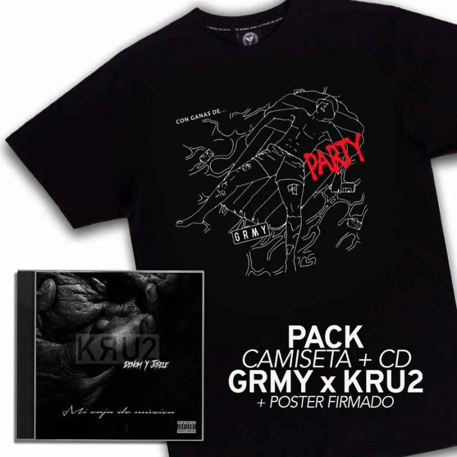 Grimey Music Box: Kru2 (Denom Y Josele) CD + T-Shirt + Poster Bundle