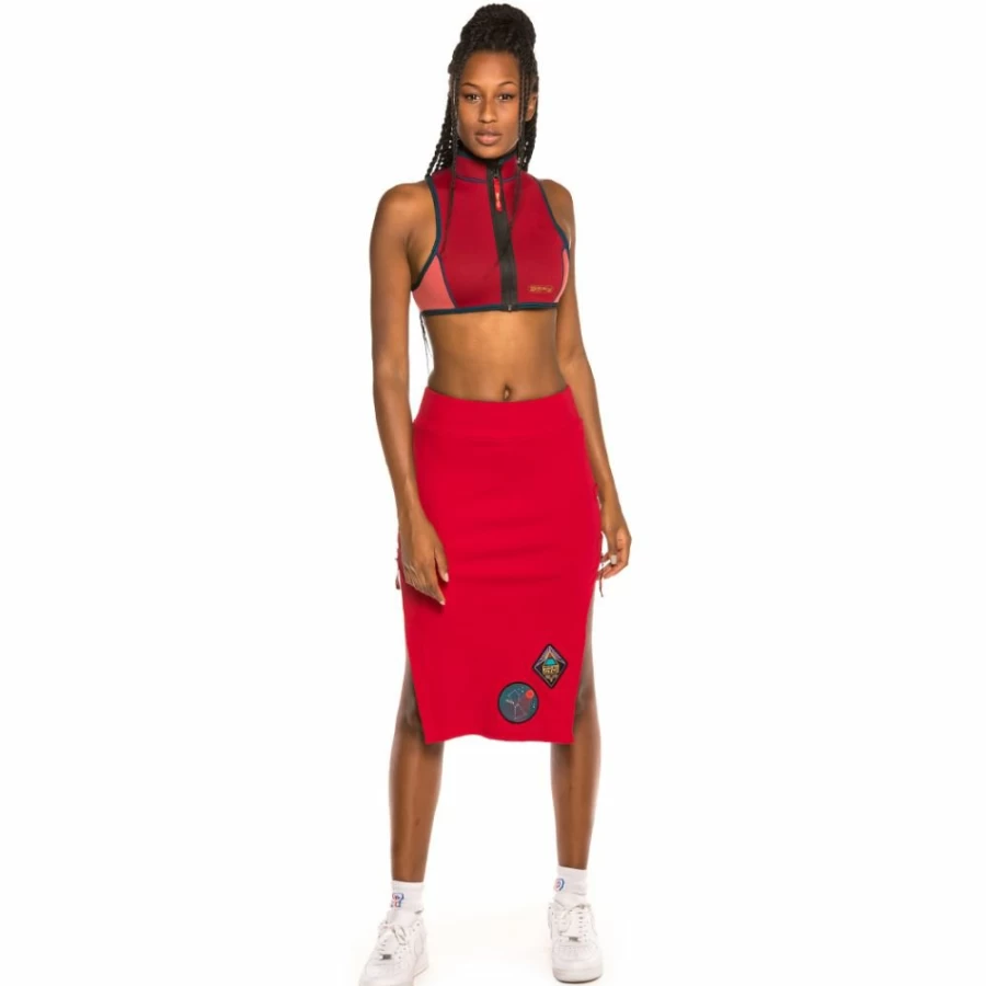 Grimey Engineering Girl Skirt and Top Set in Wine - Fall Winter 2019 Collection