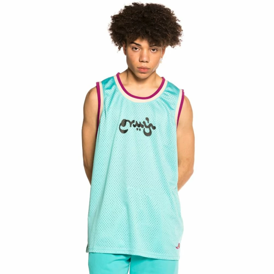 Grimey Mesh Sleeveless T-Shirt "Hope Unseen" - Blue Summer Casual Top