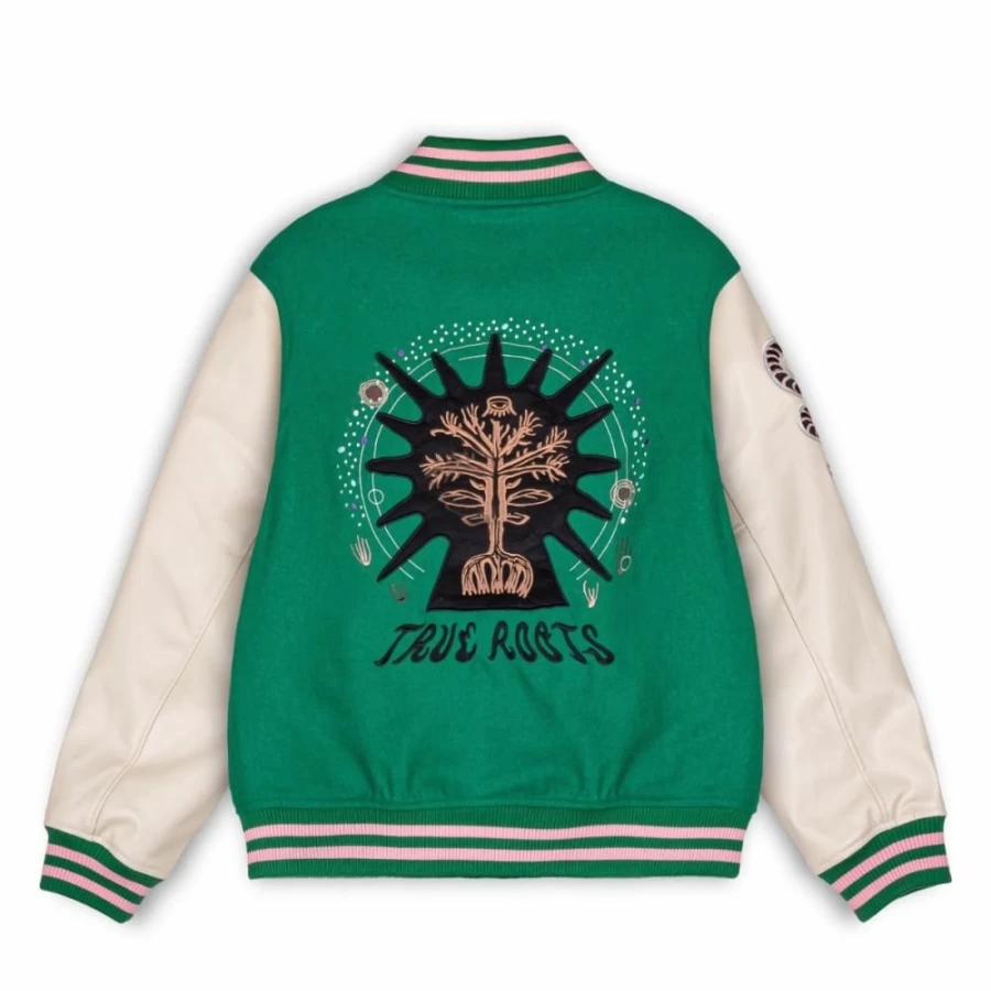 Grimey Baseball Jacket "Snipes X Grimey True Roots" Green Fall 2022 Vintage Style