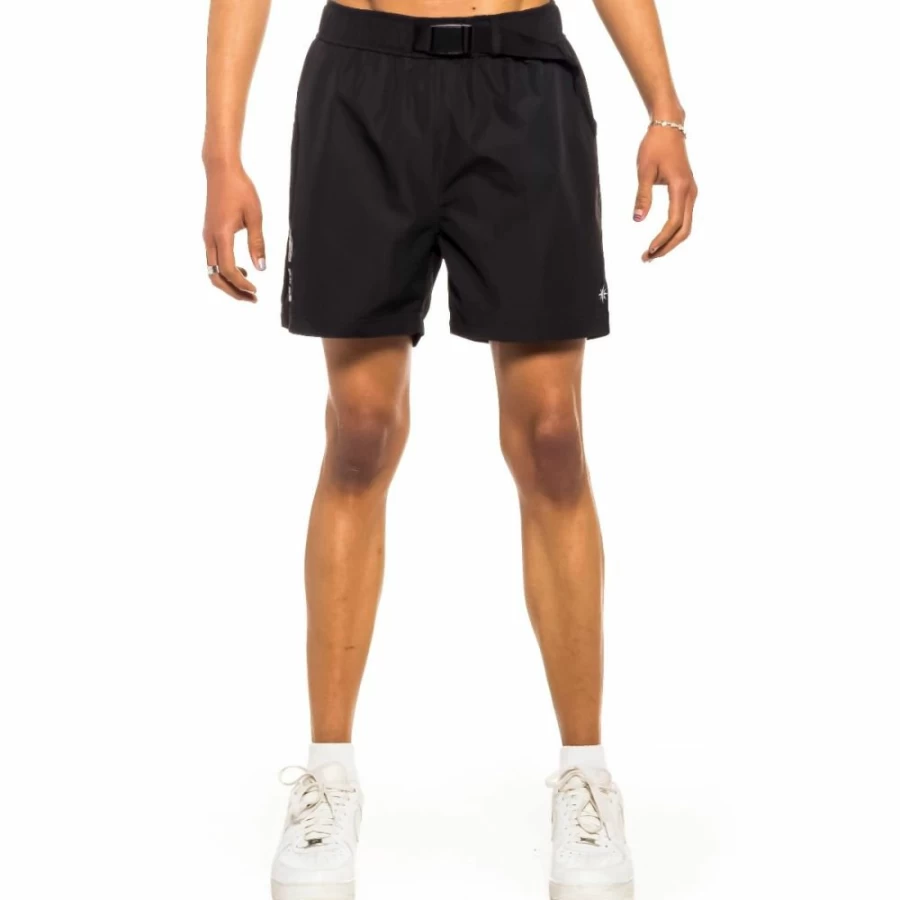 Grimey X Space Hammu Black Shorts - Men's Streetwear Shorts for Spring 2022 Collection