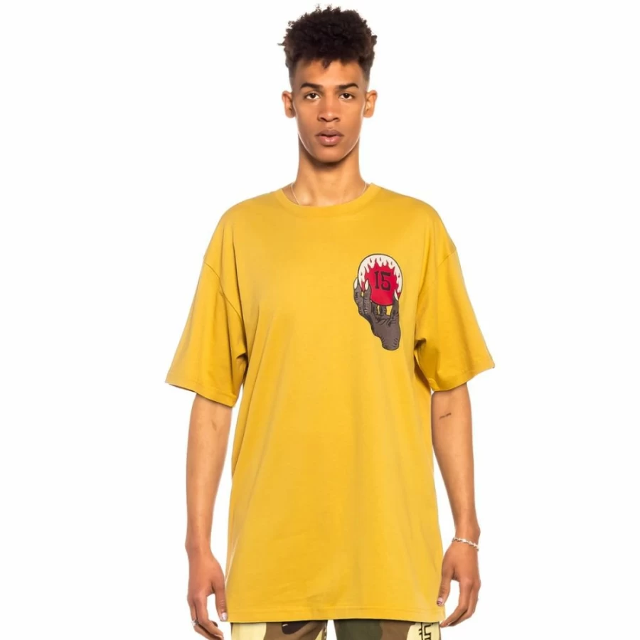 Grimey "Glorified" Mustard Graphic T-Shirt - Spring 2022 Collection