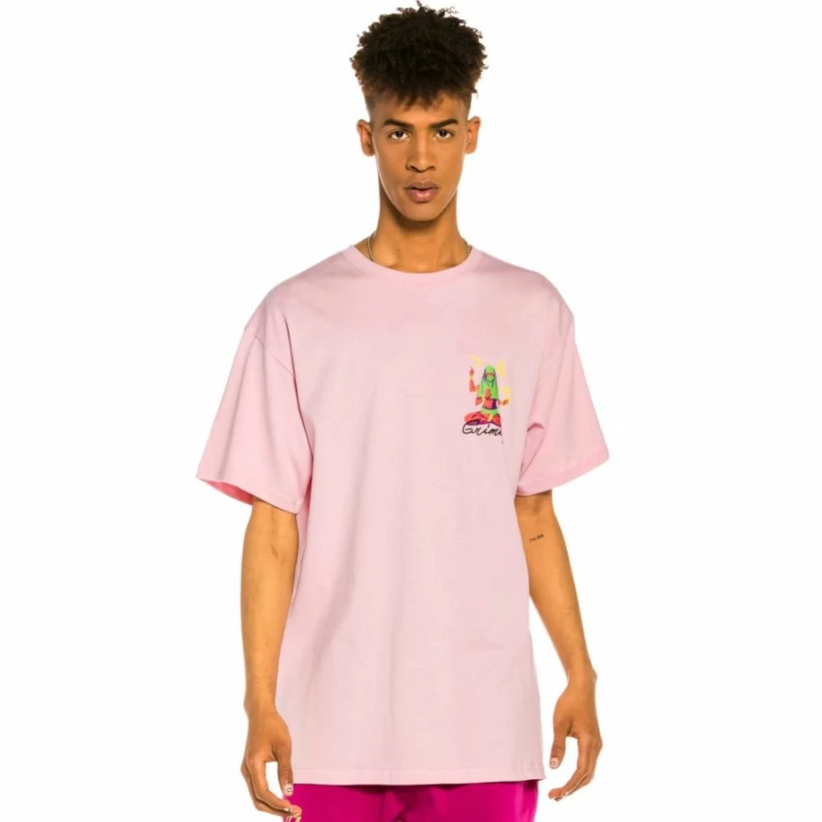 Grimey "The Dawn" Pink T-Shirt - Summer 2022 Collection - Casual Cotton Tee