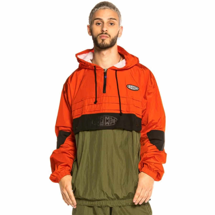 Grimey Dulce Track Jacket FW20 Orange - Men's Streetwear Running Jacket
