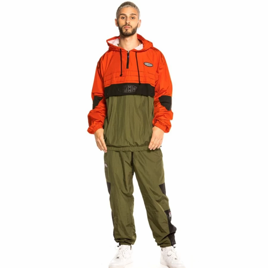 Grimey Dulce Track Jacket FW20 Orange - Men's Streetwear Running Jacket