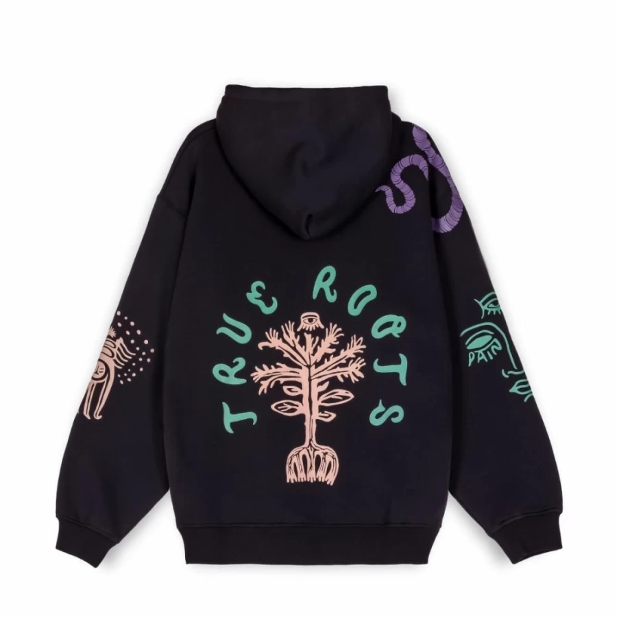 Grimey True Roots Snipes Collaboration Hoodie - Black - Fall 2022 Streetwear