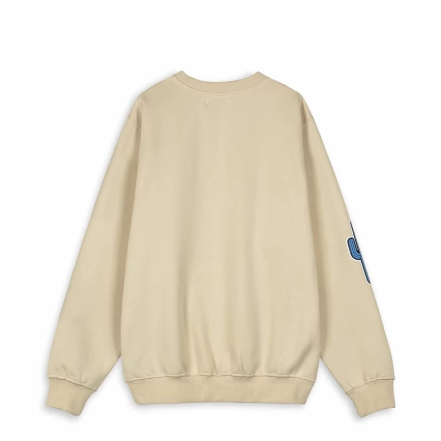 Grimey Vintage Charleston Blvd Panic Crewneck Sweatshirt - Cream - SS24 Collection