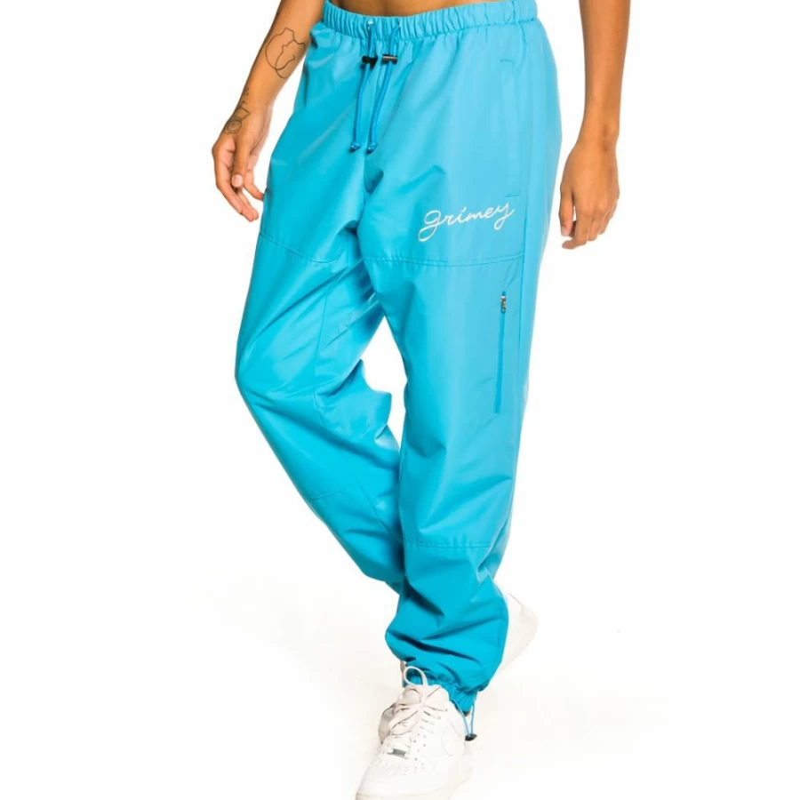 Grimey Martinica Fact Track Pants for Men - Blue Athletic Joggers, Fall 2021 Collection