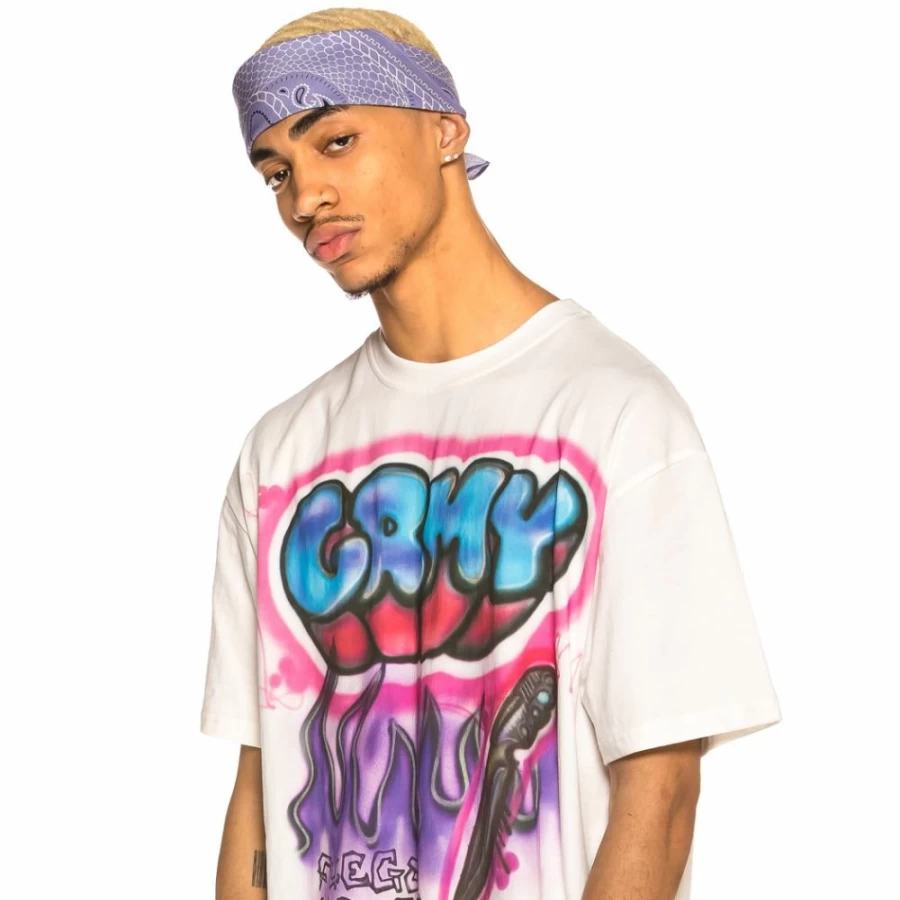 Grimey Violet Bandana - Carnitas Print SS20 Collection - Stylish Cotton Accessory for Men & Women