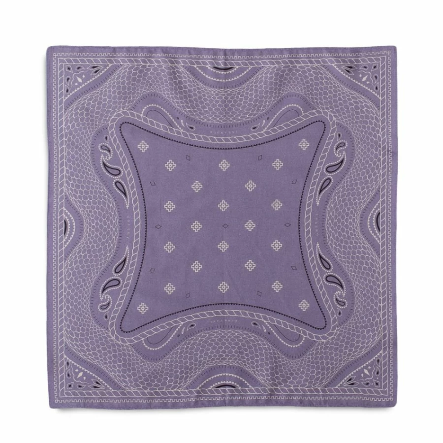 Grimey Violet Bandana - Carnitas Print SS20 Collection - Stylish Cotton Accessory for Men & Women