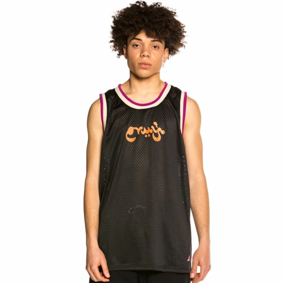 Grimey "Hope Unseen" Mesh Sleeveless T-Shirt for Men - Black Summer Streetwear 2021 Collection