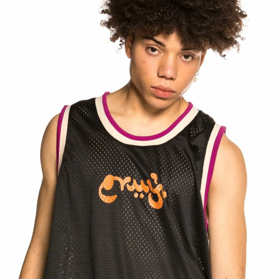 Grimey "Hope Unseen" Mesh Sleeveless T-Shirt for Men - Black Summer Streetwear 2021 Collection
