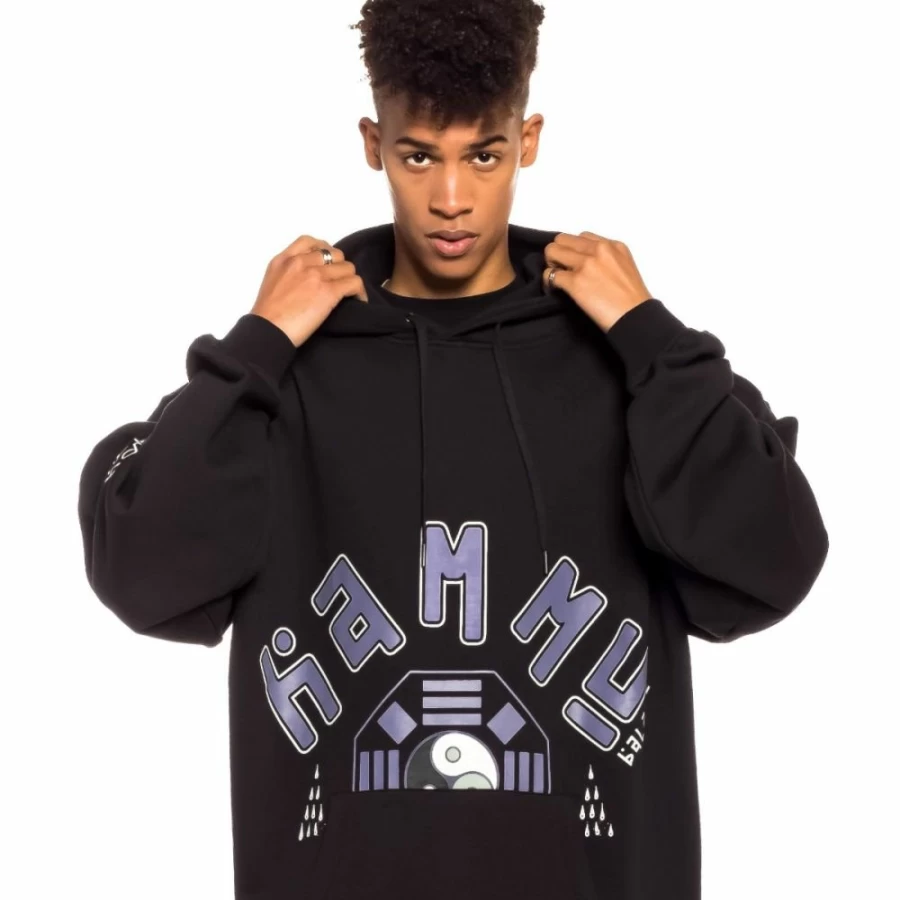 Grimey Space Hammu Hoodie - Black Sweatshirt for Men & Women | Spring 2022 Collection