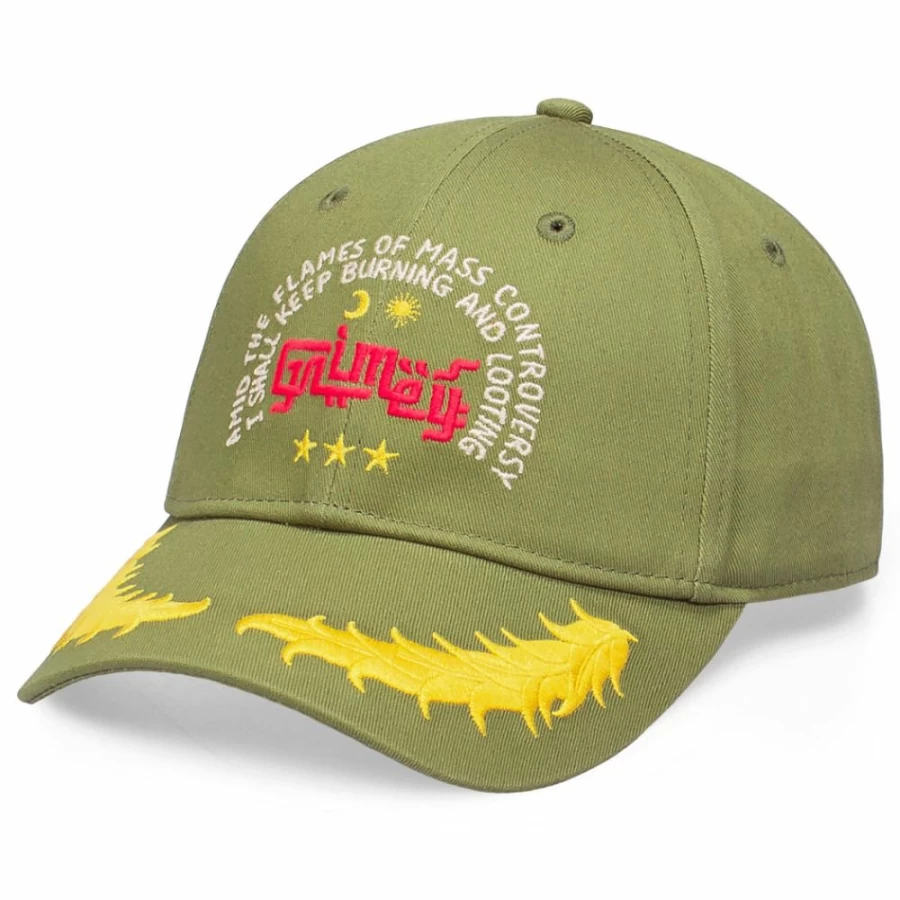Grimey Glorified Green Curved Visor Baseball Cap - Spring 2022 Collection