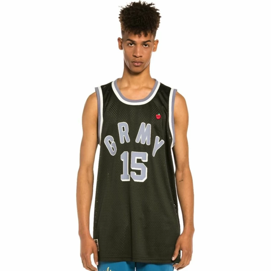 Grimey Black Mesh Sleeveless Camiseta Top for Women - Summer 2022 Fashion