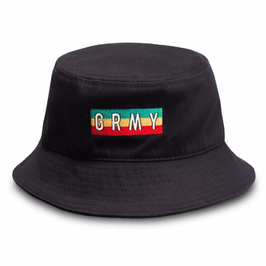 Grimey Black Bucket Hat "Les Memories" - Stylish Fall 2021 Collection