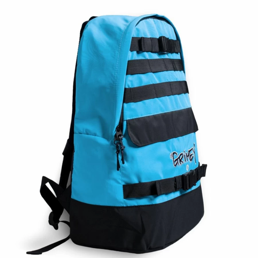 Grimey Blue Gem Cutting Backpack - Stylish Durable Design for Travel & Outdoor Fall 2021 Collection