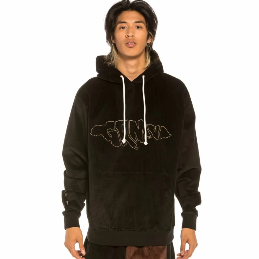 Grimey Black Corduroy "Aged Rum" Hoodie - Winter 2021 Collection
