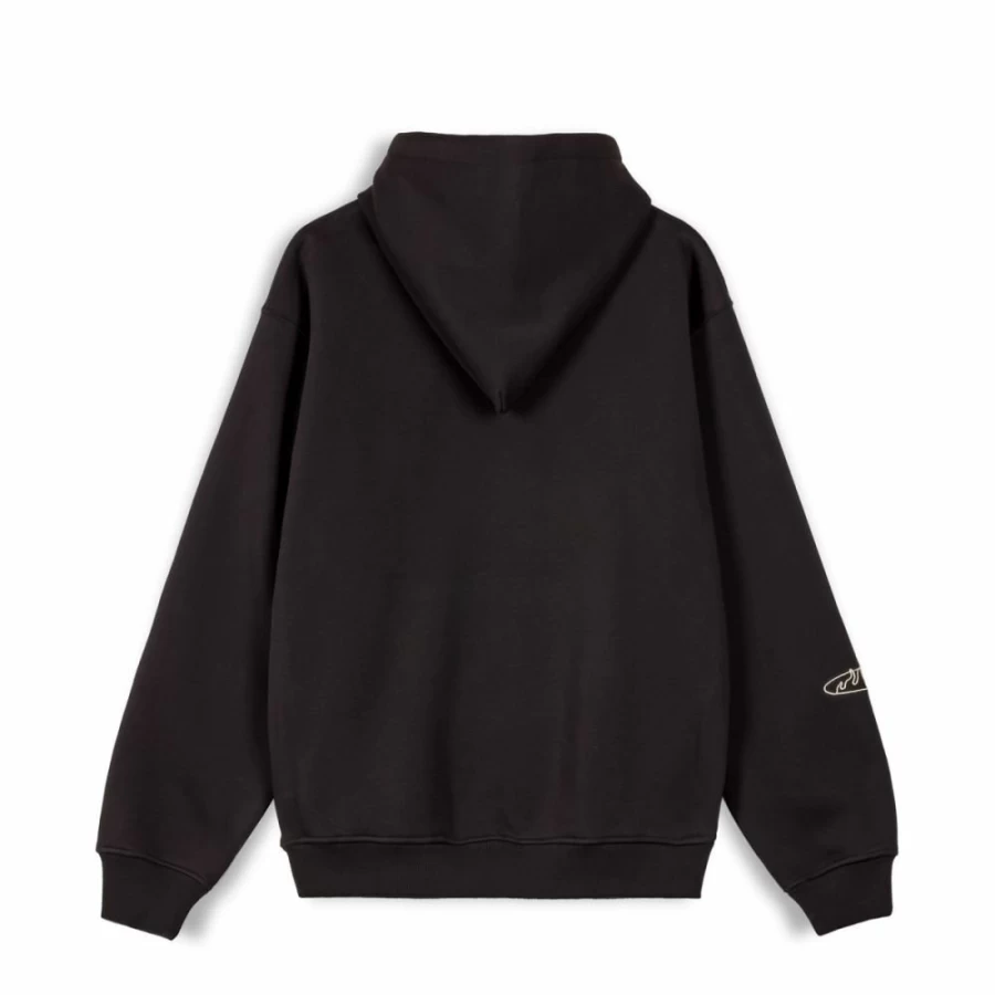 Grimey Vintage Melted Stone Hoodie - Black Hooded Sweatshirt for Men & Women - FW23 Collection
