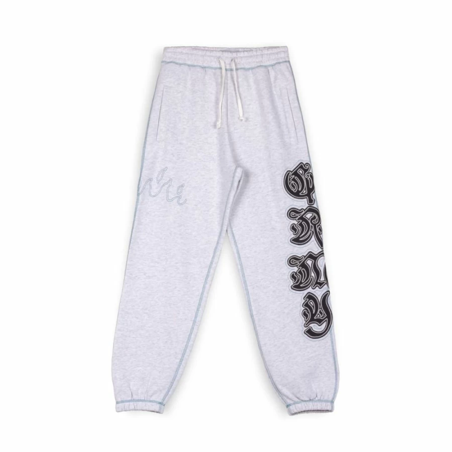 Grimey Fire Route Track Pants - Sport Grey Athletic Joggers for Men - Spring 2023 Collection