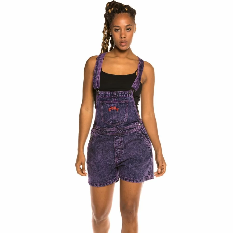 Grimey Purple Denim Overall "Liveution" - Spring 2021 Fashion Trend