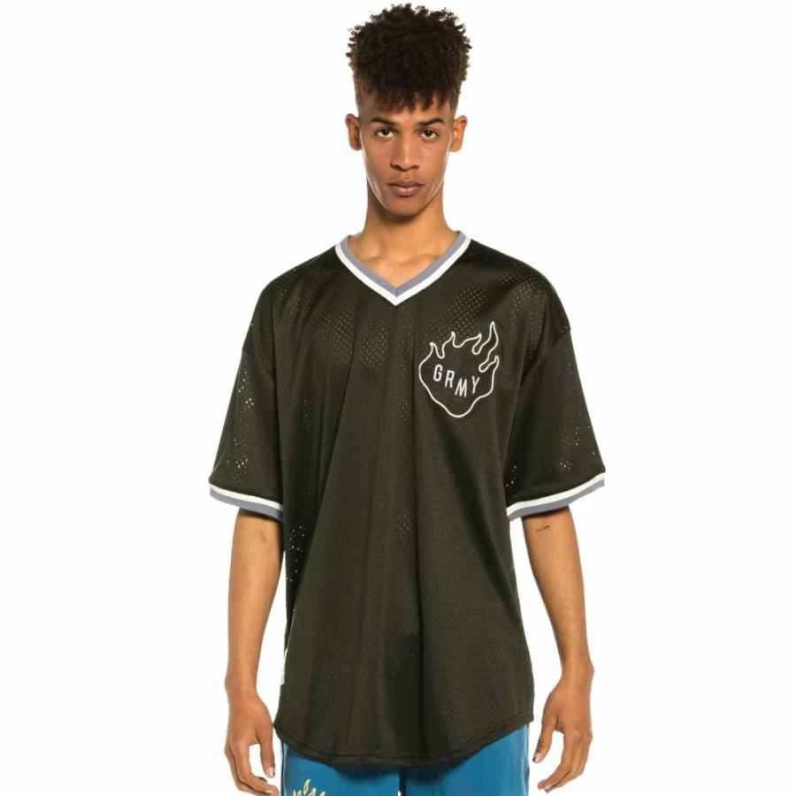 Grimey Mesh Camiseta - Black T-Shirt for Men - Summer 2022 Collection - Lightweight Breathable Streetwear Top