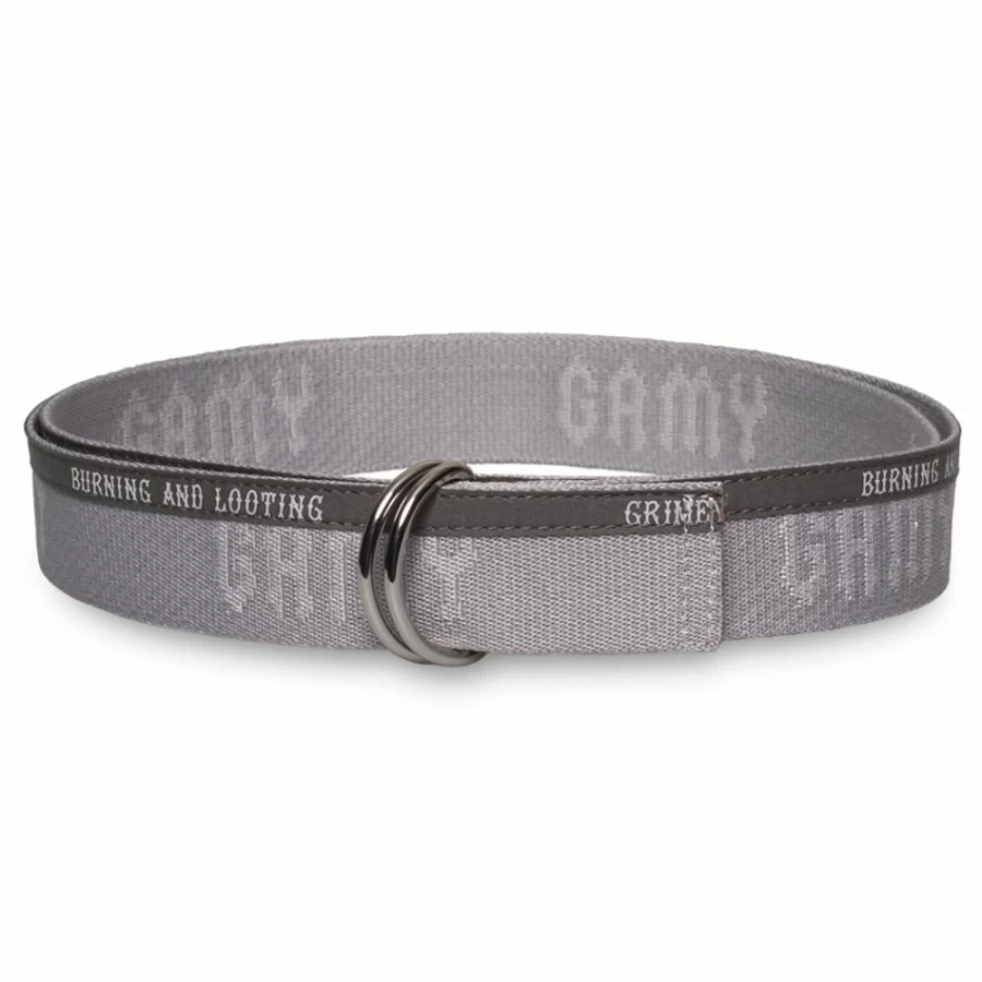 Grimey Carnitas Belt - Grey Stainless Steel Buckle for SS20 Collection | Durable & Stylish Men's Accessory