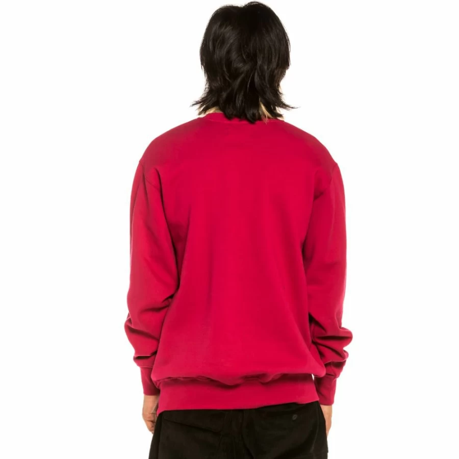 Grimey Les Memories Red Crewneck Sweatshirt - Winter 2021 Collection