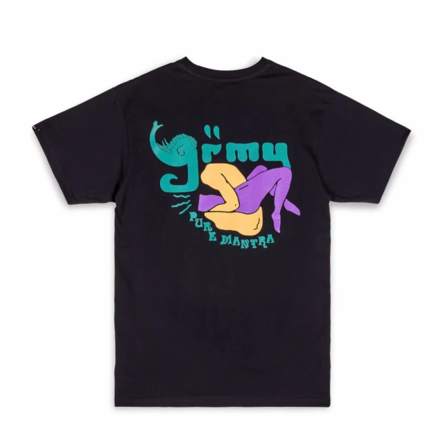 Grimey "Lust Mantra" Black Graphic T-Shirt - Fall 2022 Collection